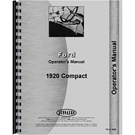 Operators Manual Fits Ford 1920 Compact Tractor